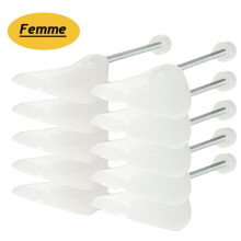 5 Paar praktische und verstellbare Schuhspanner mit Spannfeder für Damen – Transparent