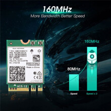 WiFi 6E AX210 Bluetooth 5.3 M.2 Wireless Network Card 5374Mbps 2.4Ghz 5Ghz 6Ghz 802.11ax Wifi Adapter for PC Laptop