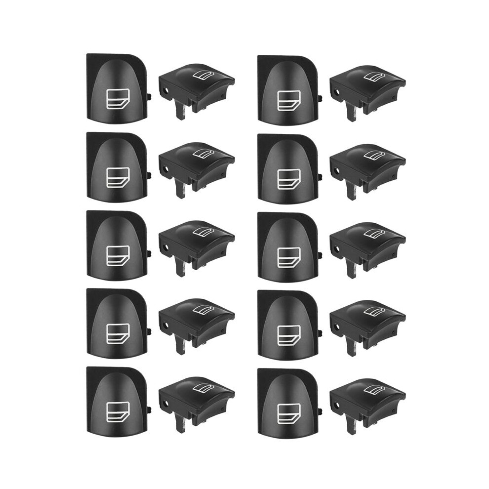 20X Window Switch Button Covers For Mercedes Benz W203 W208 Front Left+Right Window Switch Repair Button Caps 4714092337574