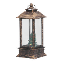 LED-sneeuwpopornament, vintage kerstsneeuwbol met muziek, decoratie op batterijen, kerstverlichting, decoratieve kerstlantaarn voor binnen en buiten.