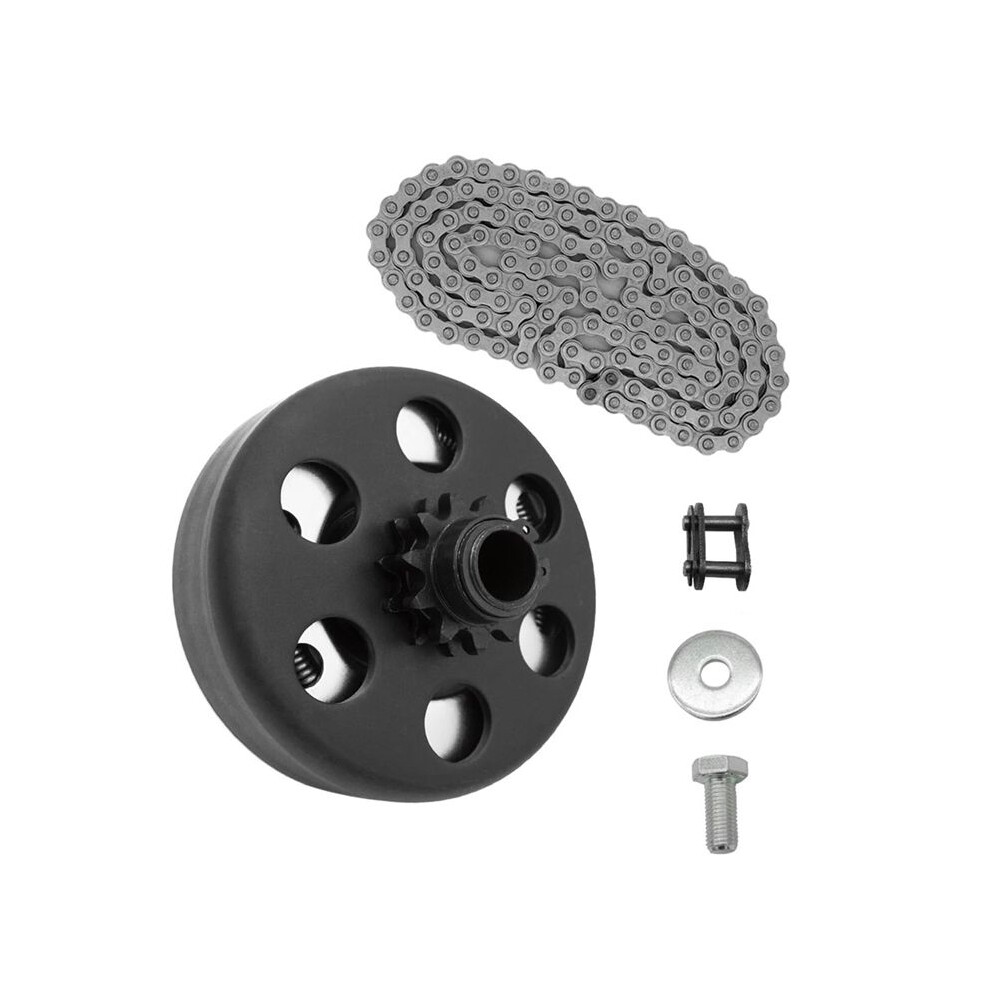 Centrifugal Clutch 3/4 Inch Bore 12 Tooth With 35 Chain For Most 2-6.5Hp Small Engines Parts, For Mini Bike, Go Kart 4712833826714