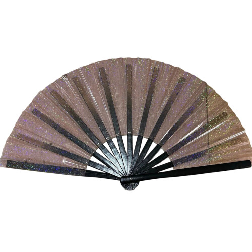 Handventilator Party Glitzernder Handventilator aus PVC-Panel-3