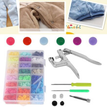 DIY-Druckknöpfe aus Kunstharz – RUI – 360 Stück, 12 mm, 24 Farben – 1,2 cm / 0,47 Zoll