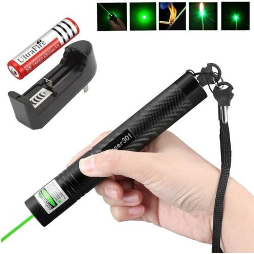 Assassin 18650 532nm 600 Meilen grüner Laserpointer-Stift + Ladegerät