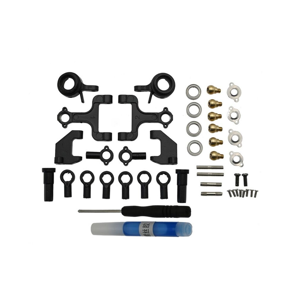 Metal Upper And Lower Swing Arm Steering Cup Set For Wpl D12 D22 D32 D42 1/10 Rc Car Upgrade Parts Spare Accessories 4712286973188