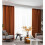 Modern Plain Orange Blackout Curta, 102W x 183H CM 1