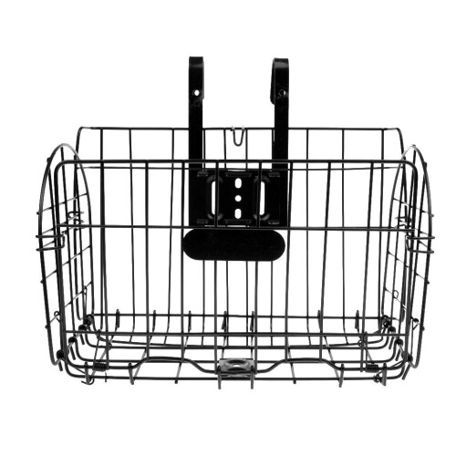 Folding Metal Basket for Front Handlebar Wire Storage Box for Bicycle