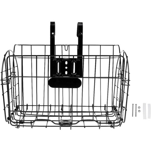 Folding Metal Basket for Front Handlebar Wire Storage Box for Bicycle 2