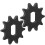 Ανθεκτικό κατασκευής μετάλλων μηχανών Sprocket10T χάλυβα εσωτερικό τρυπών εύρωστο 7