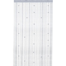 100 x 200 cm Türvorhang mit silbernen Kristallperlen, Raumteiler für Tür, Wand, Fenster, Hochzeit, Café, Zuhause LSZFBA 95
