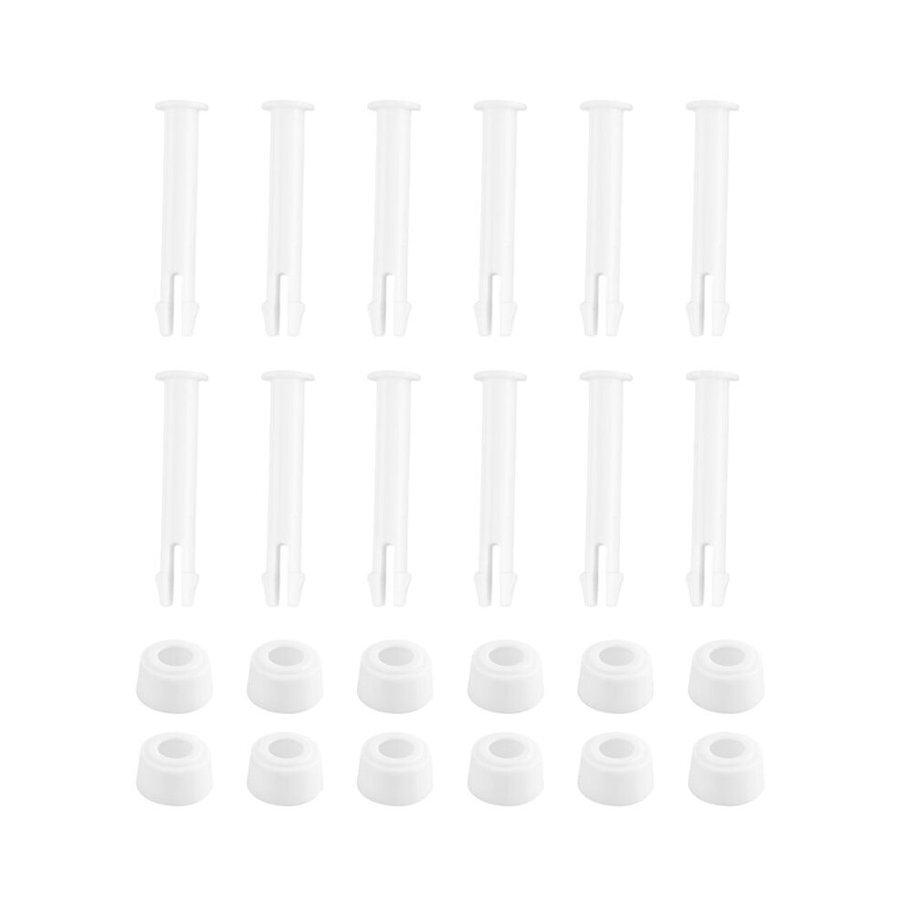 12 Pcs Plastic Pool Joint Pins & 12 Pcs Rubber Seals For Intex Above Ground Round Frame Pool Parts 28270-28273(2.36In) 4712634976762