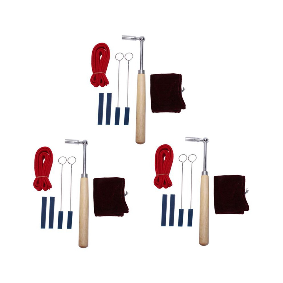 18X Professional Portable Lever Jujube Piano Tuning Tuner Mute Kit Tools And Case Piano Tuning Lever Tools Kit 4713541485804