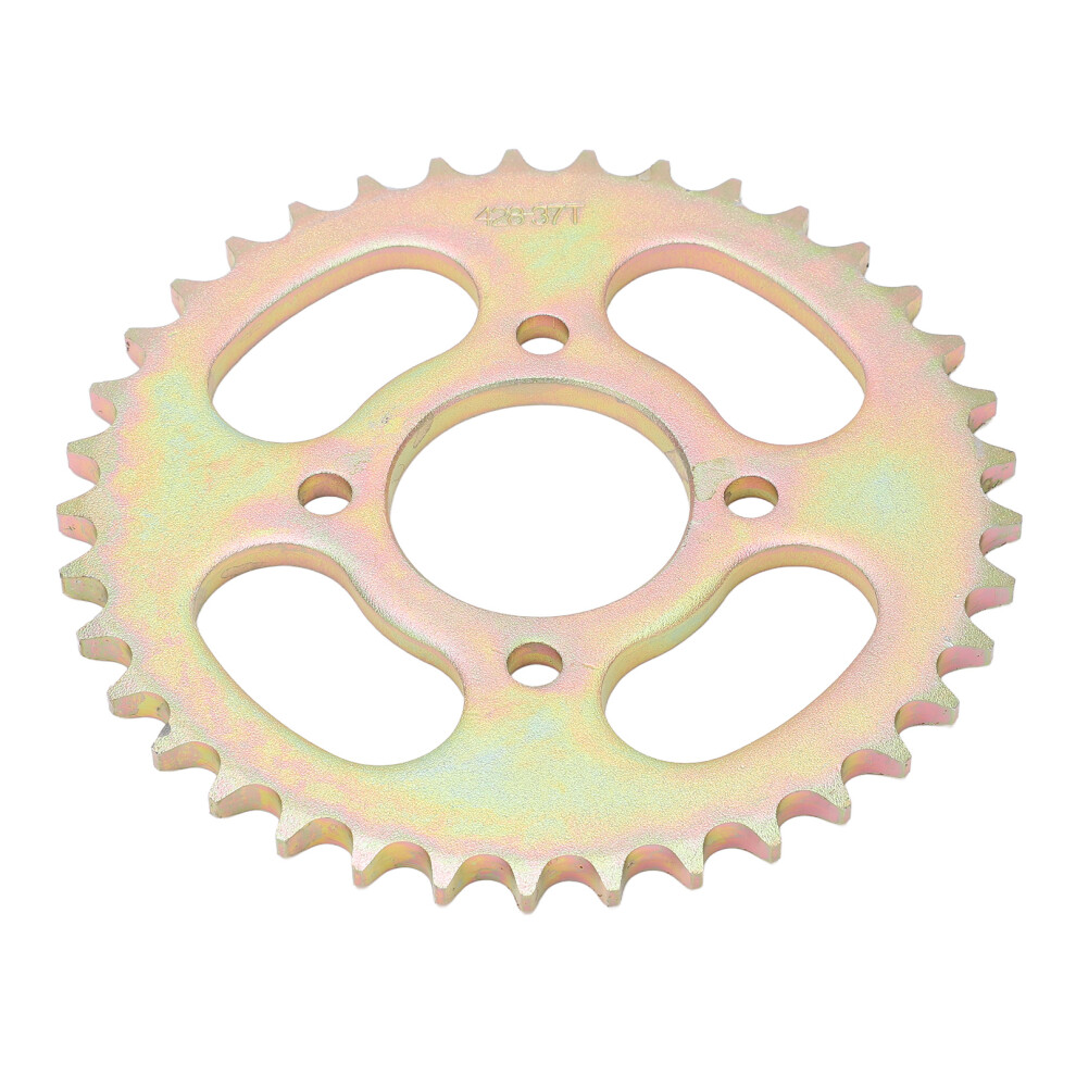 Dirt Bike Rear Sprocket 428 37T, Heat Treatment For Increased Strength Transmission Friction Reduction For Atv Quad Diy Go Kart Motorcycle Light 9088816103772