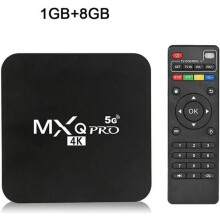 MXQ PRO 5G 4K Netzwerkplayer, Set-Top-Box, Fernbedienungsbox für Smart-Home-Medien (1+8G)