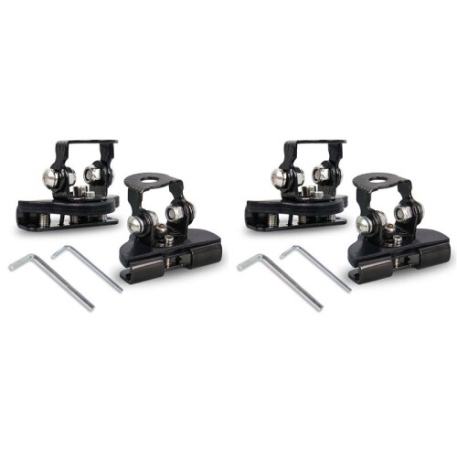 Universal LED Light Bar Mounting Brackets, Adjustable Hood Pillar Mounts, Led Work Light Mount Bracket Clamp Holder 4PCS 1