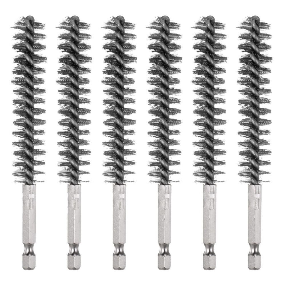 Bohrungsbrste 304 Edelstahl, 15Mm, 11.4Cm, 6Mm Hex, 6 Pieces 9119770823649