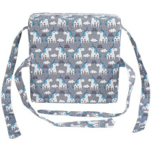 Mochila vintage de lona y cuero AUGUR - Sistema de transporte a la espalda - Gris