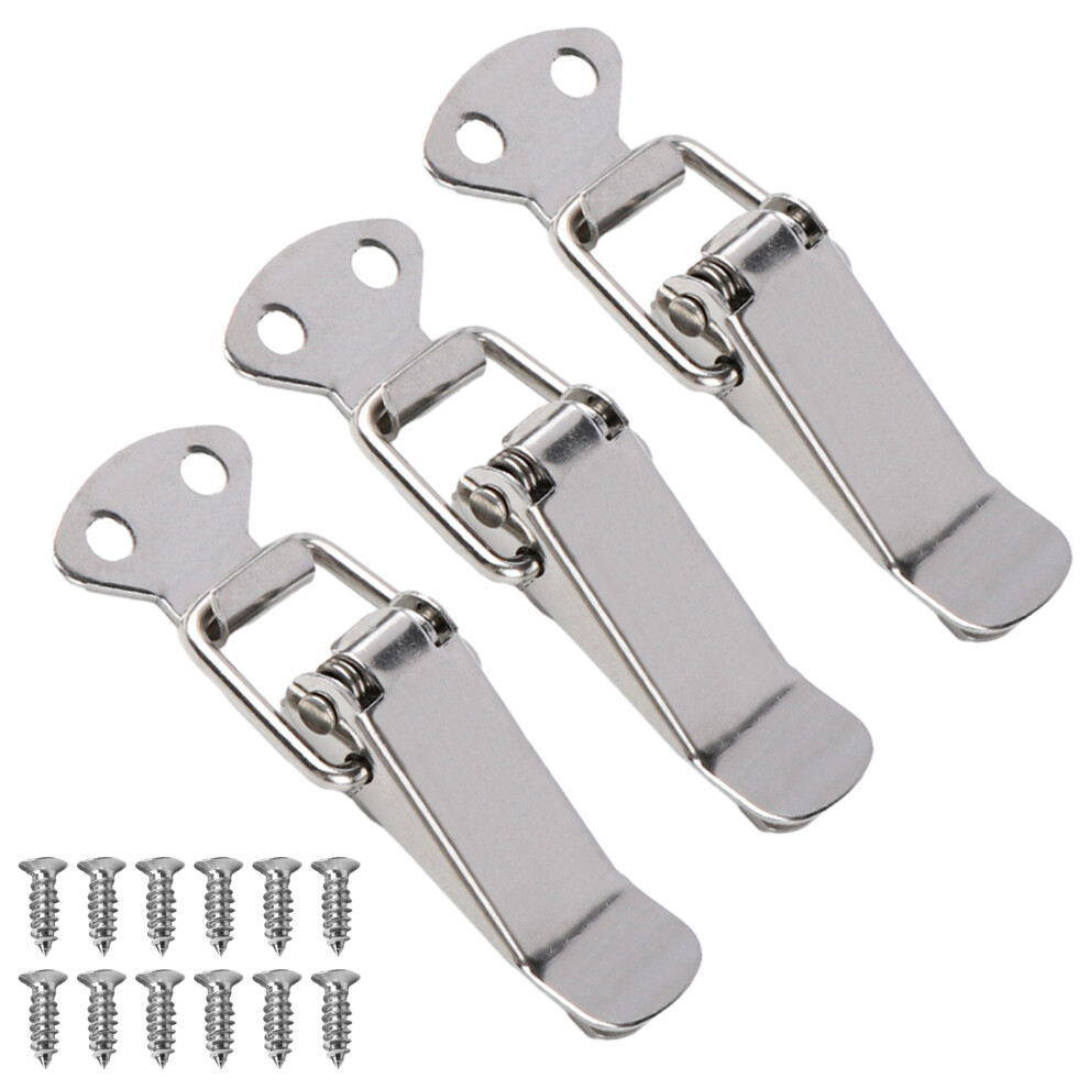 High-Quality Tool Box Hasps, Spring Loaded Toggle Lock For Secure Closure, Stainless Steel Construction Ensures Rust Prevention And Corrosion Resistan 9198585086869