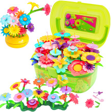 VERTOY Bloemen Tuin Bouwset voor Meisjes van 3 tot 6 Jaar, STEM Educatief Spel