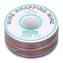 Fil de cuivre étamé professionnel, fil de bobinage isolé pour tests électroniques, câble flexible de calibre 30 AWG résistant aux hautes