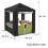Copertura per Casa da Gioco, Copertura Impermeabile per Casa da Gioco per Bambini, adatta per Step2 e Altre Case 2