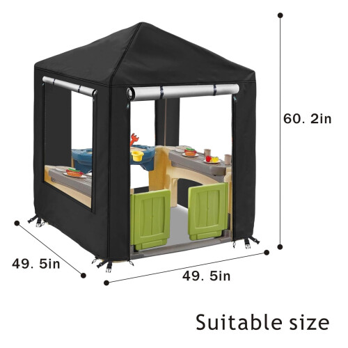 Copertura per Casa da Gioco, Copertura Impermeabile per Casa da Gioco per Bambini, adatta per Step2 e Altre Case 1