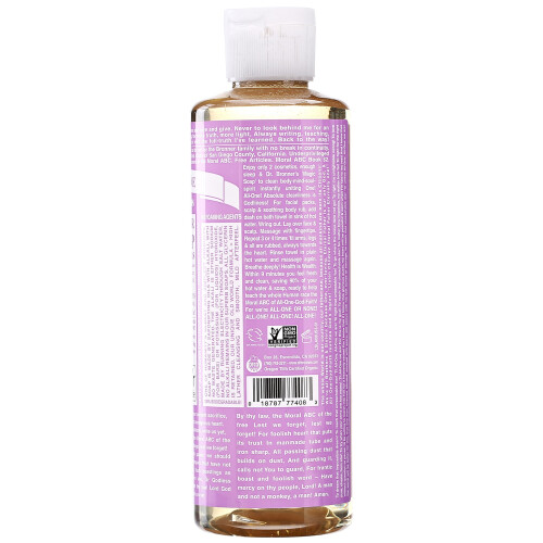 Dr Bronner Org Lavender Castile Liquid Soap 237ml 1