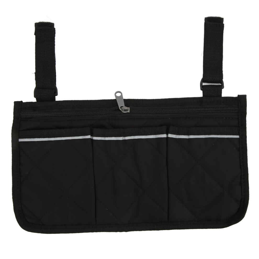 Mobility Aid Enhancer, Waterproof Multi-Pocket Design For Everyday Convenience, Safety Reflective Strip To Promote Visibility, Universal Compatibility