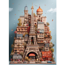 Anatliai puzzle - Eyfel 1000 darabos kiraks #1168