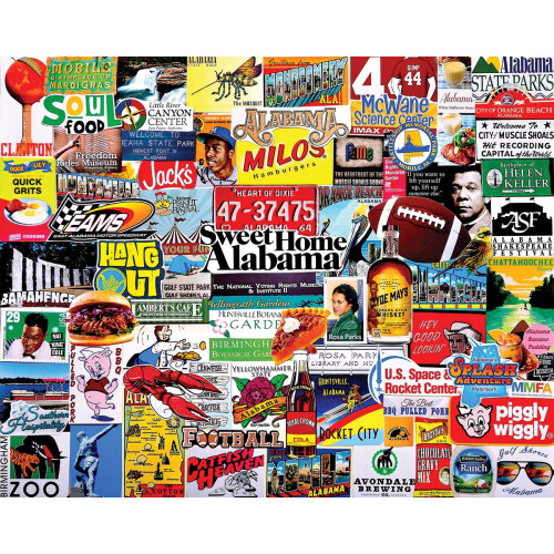 WHITE MOUNTAIN White Mountain Puzzles I Love Alabama - Puzzle da 1000 pezzi