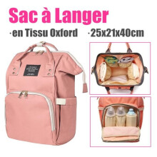 Multifunktionale Wickeltasche aus Oxford-Stoff, Reiserucksack mit Tragegriff, rosa-orangefarbenes Weihnachtsgeschenk