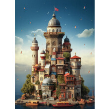 Anatliai puzzle - K?z Kulesi 1000 darabos kiraks #1170