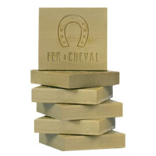 Sapone di Marsiglia Fer Cheval Pure Olive - Autentico Savon De Marseille, Naturale e Ipoallergenico (6x65g)