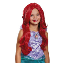 Disguise Disney Prinses Ariel Kleine Zeemeermin Meisjesperruque, Polypropyleen, Rood, Één maat