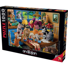 Puzzle Anatolian - Puzzle Jigsaw 1000 Pièces (Kittens in The Kitchen)