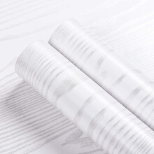Livelynine 15.8 x197 Inch White Wood Contact Paper for Cabinets Countertop Peel and Stick Wood Wallpaper Self Adhesive Shelf Liners Kitchen Cabinet Li
