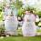Osterkorb, rosa oder blauer Hasen-Design, gewebter-Rosa 2