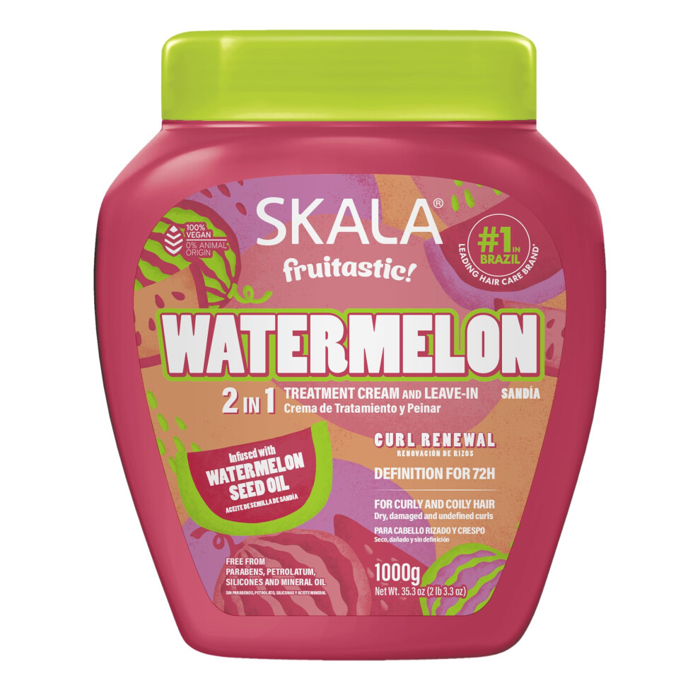 Skala Cream - Linha Frutastica - Creme De Tratamento Melancia 1 Kg - (Fruitastic Collection - Watermelon Treatment Net 35.37 Oz)