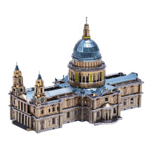 MU 3D Metallpuzzle für Erwachsene Saint Paul's Cathedral, Miniaturmodell Notre Dame, Geburtstagsgeschenk