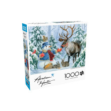 Bivalyjtkok - Abraham Hunter - Karcsonyi bartok - 1000 darabos nnepi kiraks jtk - Sznes s nnepi puzzle felnotteknek - Preczis vgott dar