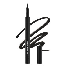 e.l.f. H2O Proof Eyeliner Pen, Felt Tip, Waterproof Liquid Formula, Jet Black, 0.02 Fl Oz (0.7mL)