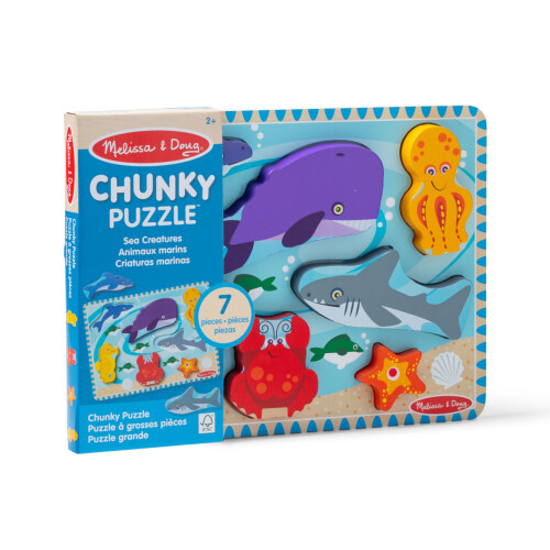 Melissa & Doug Melissa & Doug Meeresbewohner Holz-Puzzle - 7 Teile 2