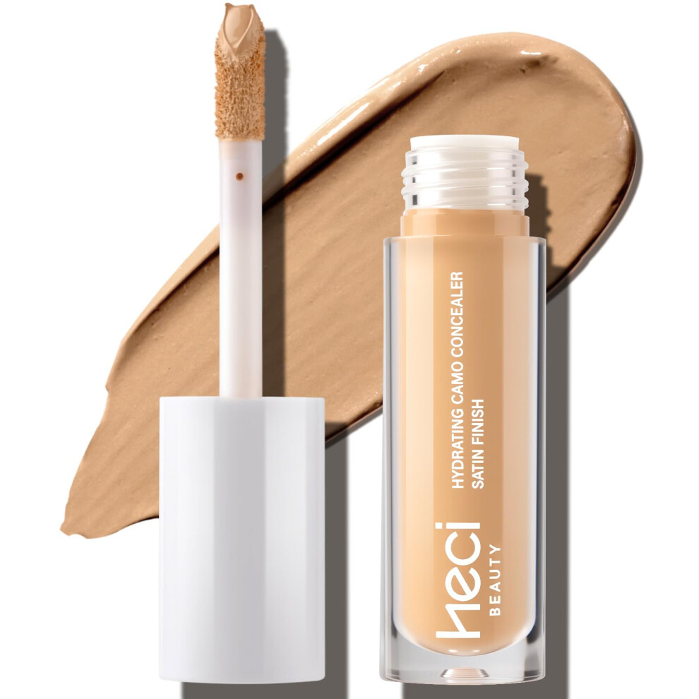 Heci Beauty Dark Liquid Concealer Makeup For Blemishes & Circles - Medium To Full Coverage Concealer For Face 07 Tan 0.22 Fl Oz