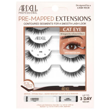 Kit de Extensiones de Pestañas Pre-Mapeadas Ardell - Pestañas Postizas Ojos de Gato, Reutilizables, 4-pack