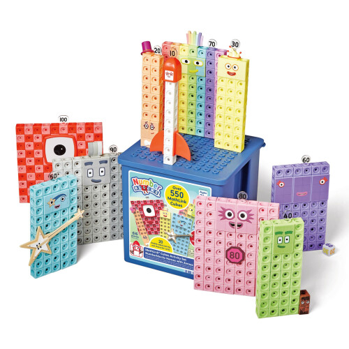 hand2mind Numberblocks Ήρωες με Ζερούλες - Σετ Δραστηριοτήτων με Κύβους MathLink