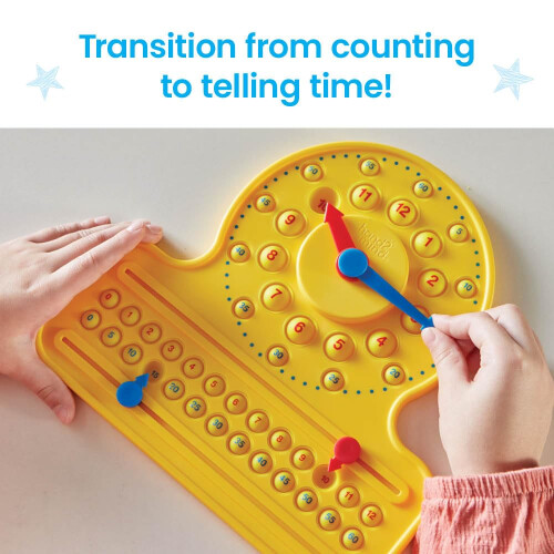 hand2mind NumberLine Clock Sensory Bubble Popper, Fidget Toy for Learning Time 2