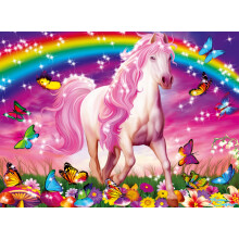 Ravensburger Horse Dreams Glitzer-Puzzle - 100 Teile | Perfekte Passform | Lebhaftes, Blendfreies Design | Ideal für 4-8 Jahre