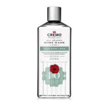 Cremo Rijke Lathering Silver Water & Birch Body Wash voor Mannen, Verfrissende Mix van Gletsjerwater & Witte Berken 16 Fl Oz