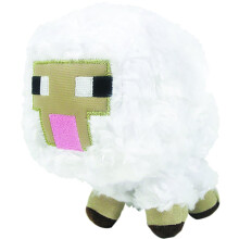 Minecraft Baby Sheep Pluche Speelgoed - Zacht, Geel Knuffeldier, 14 cm Hoog, Voor 12+ Maanden