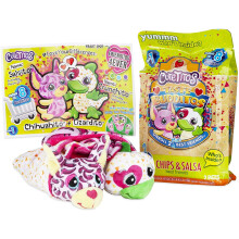 Basic Fun Cutetitos Taste Budditos Chips & Salsa - 2 Peluches Mini Collectibles - À partir de 3 ans - Cadeau idéal